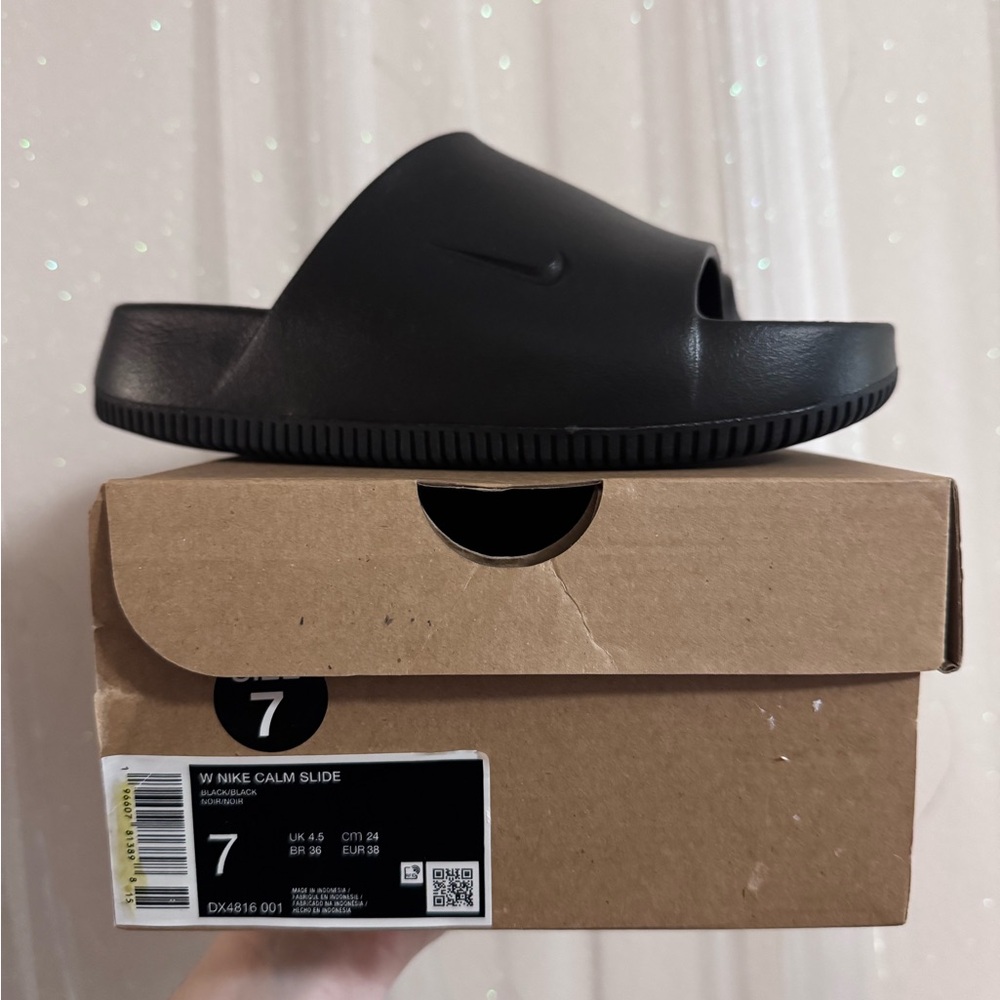 W Nike Calm Slide Black